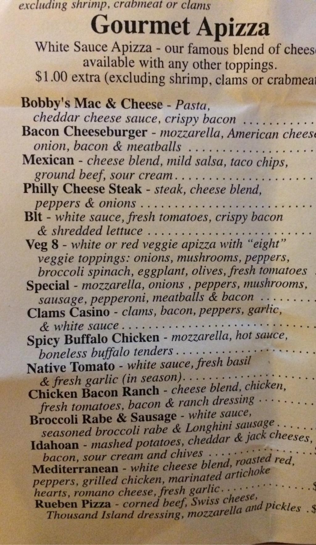Bobby`s Apizza Restaurant