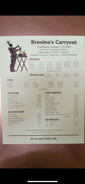 Bresina`s Carry Out